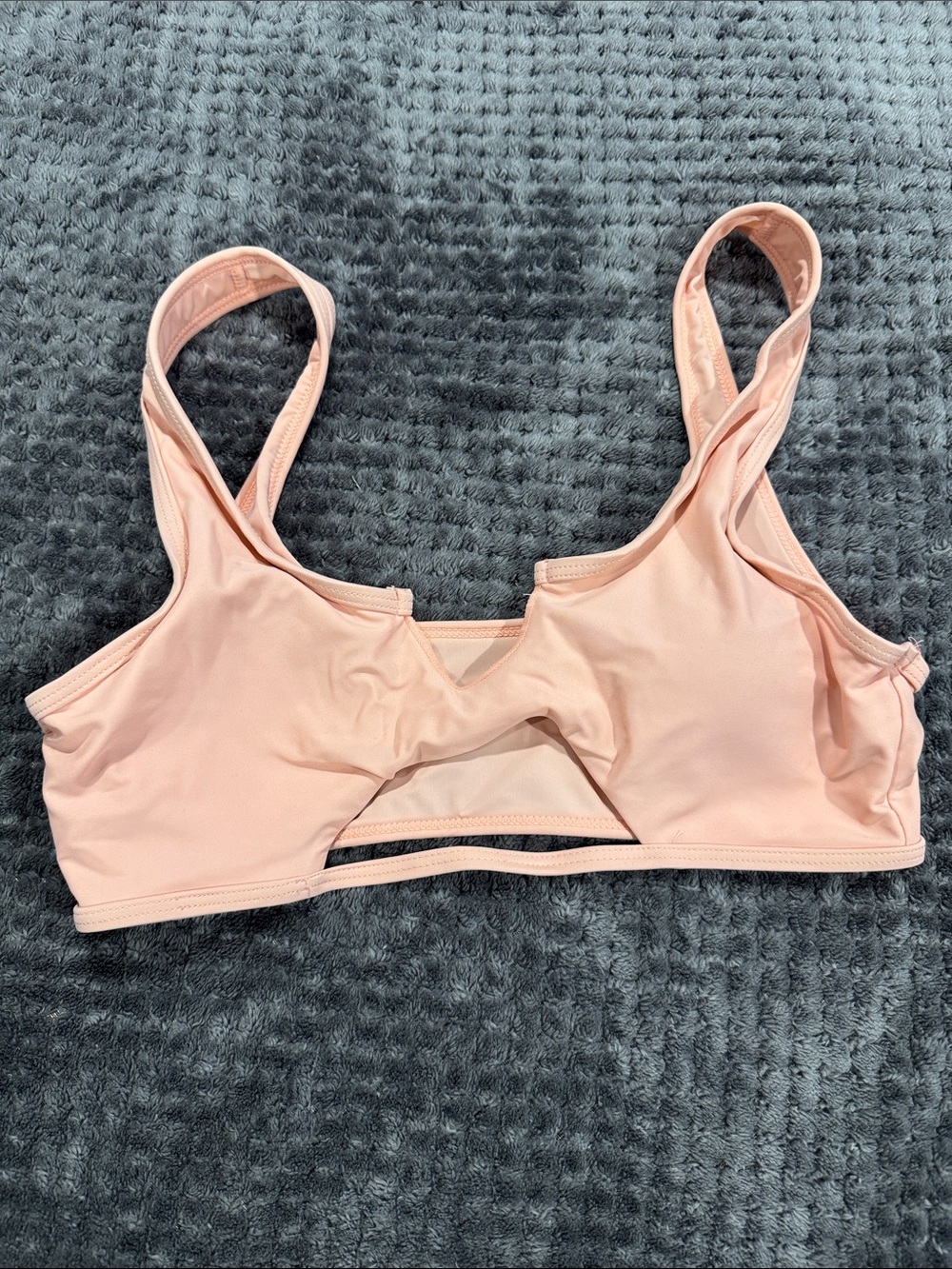 Amazon Women's Blush Pink Cutout Sports Bra